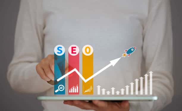 SEO SEO Search Engine Optimization, concept for promoting ranking traffic on website, optimizing your website to rank in search engines or SEO.